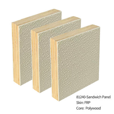 Quality Anticorrosive FRP Wood Fiberglass Sandwich Panels Lightweight Weather Resistant factory