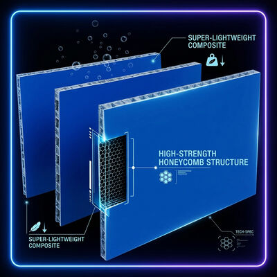 Quality Lightweight FRP PP Honeycomb Sandwich Panel Waterproof Moisture-Proof Mold Resistant factory